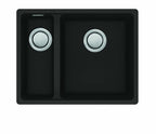Carron Phoenix Haven 150 Granite 1.5 Bowl Matt Black Kitchen Sink Inset
