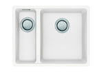 Carron Phoenix Haven 150 Granite 1.5 Bowl Polar White Kitchen Sink Inset