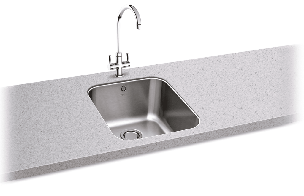Carron Phoenix Ibis 100U Undermount 1 Bowl Stainless Steel Kitchen Sink