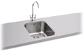 Carron Phoenix Ibis 100U Undermount 1 Bowl Stainless Steel Kitchen Sink