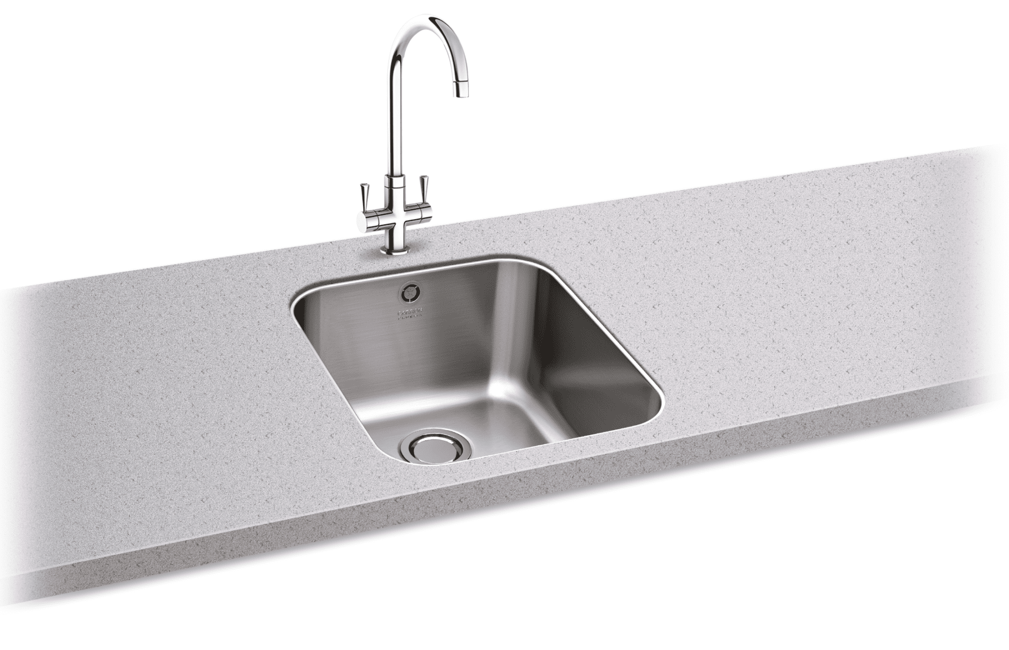 Carron Phoenix Ibis 100U Undermount 1 Bowl Stainless Steel Kitchen Sink