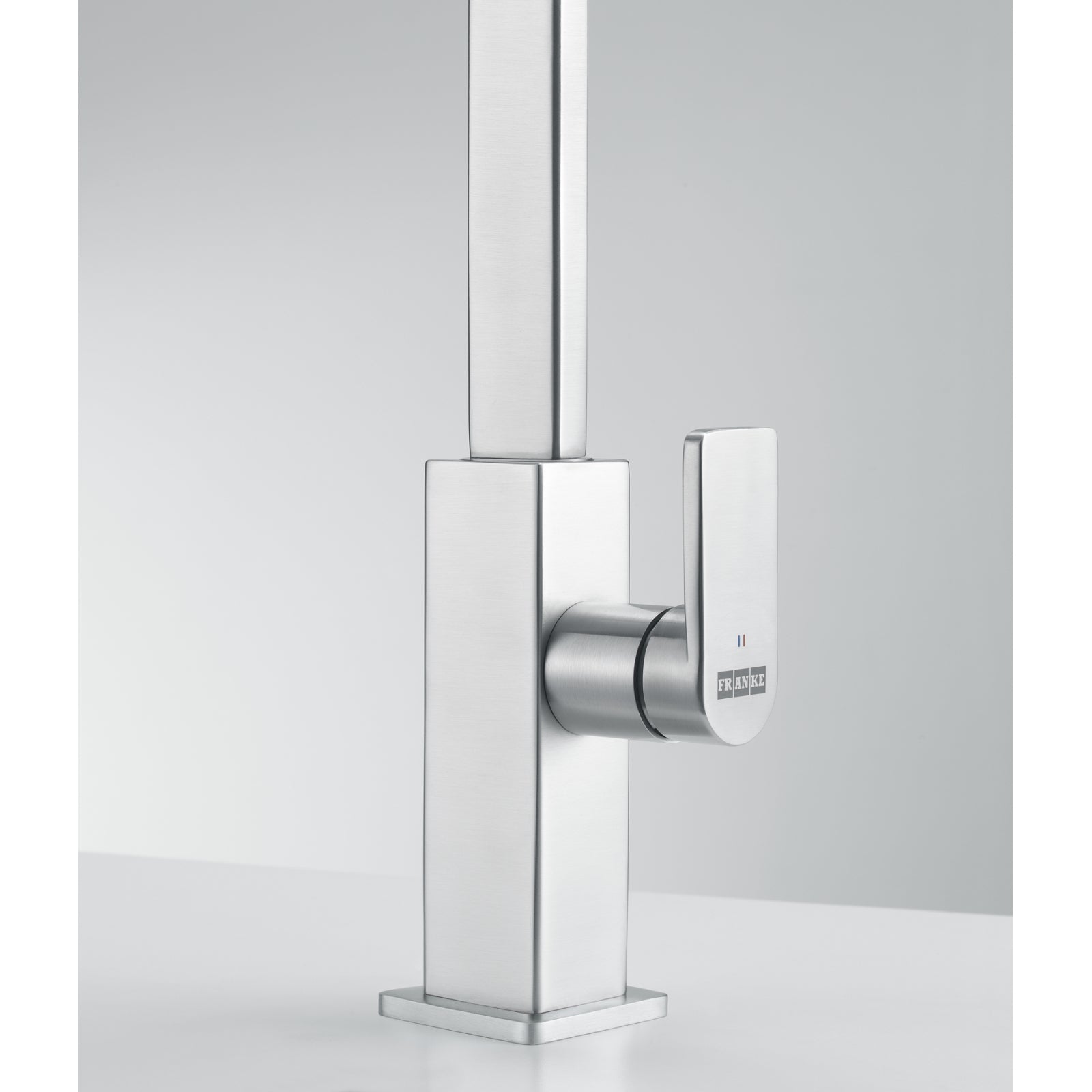 Franke Mythos Stainless Steel Single Lever Kitchen Tap L-Spout Swivel 317mm