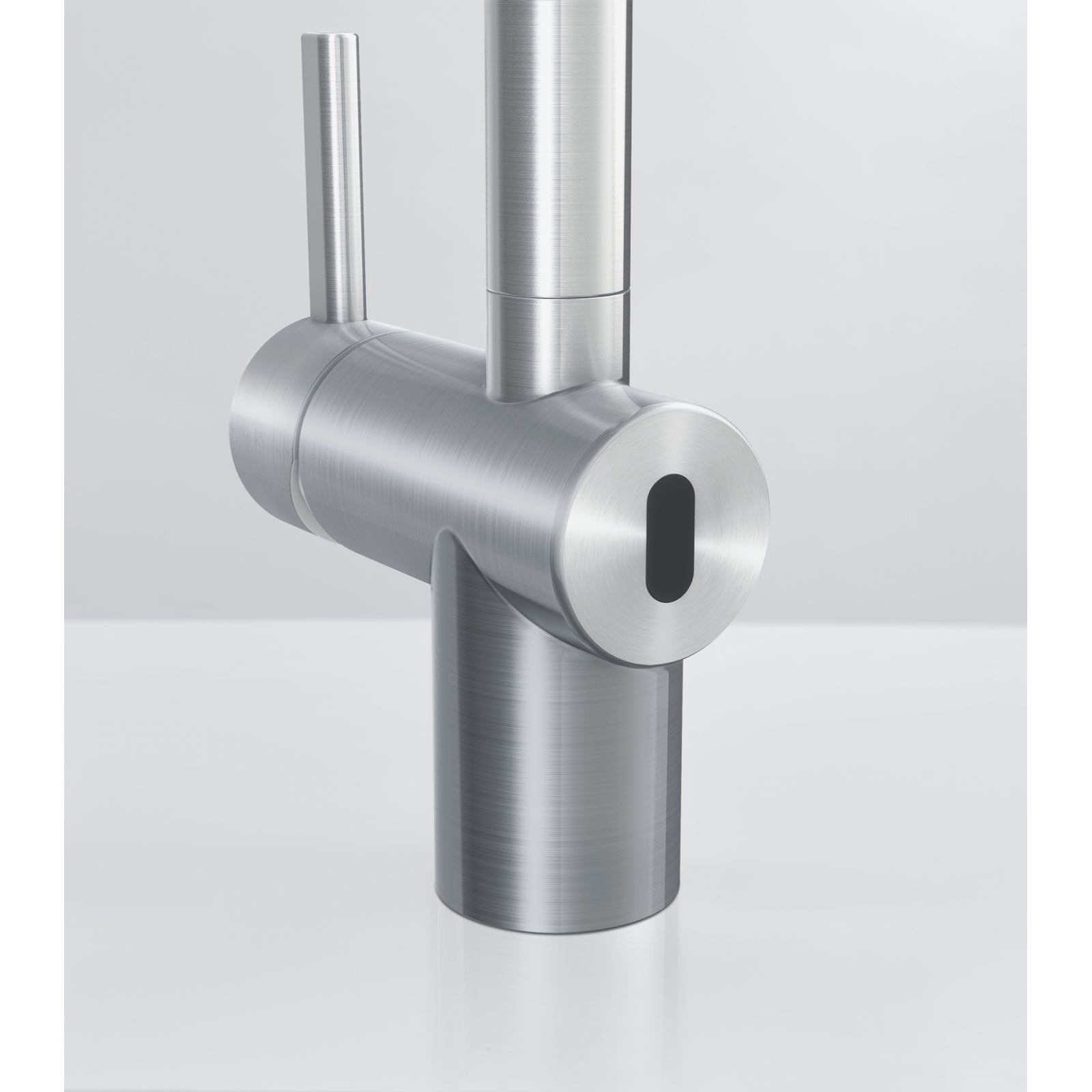 Franke Atlas Neo Sensor Stainless Steel Kitchen Tap L-Spout Swivel 297mm