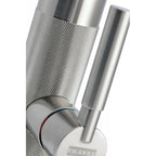 Franke Tessuto Decor Steel Pull Out Nozzle Kitchen Tap Brass J-Spout 455mm
