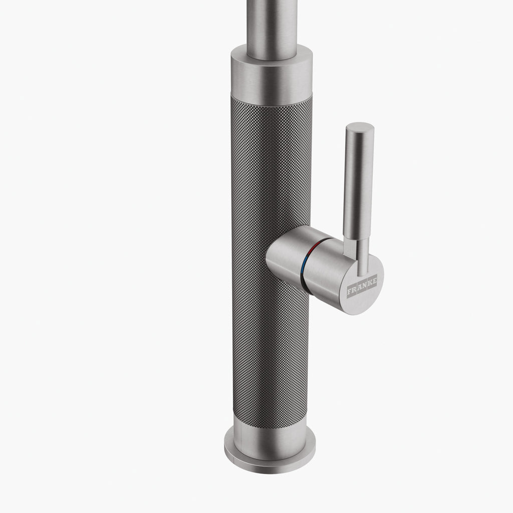Franke Mythos Masterpiece Stainless Steel Pull Down Spray Kitchen Tap 466mm