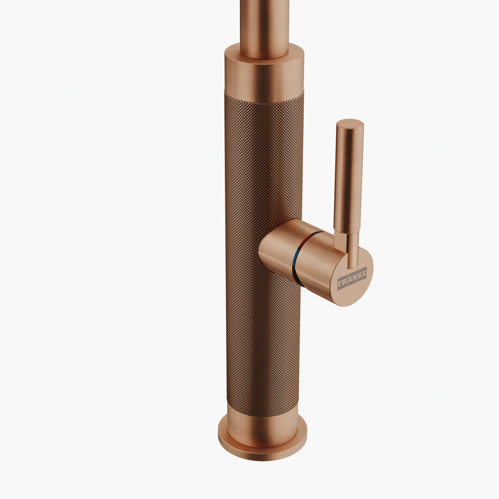 Franke Mythos Masterpiece Copper Pull Down Spray Kitchen Tap 466mm