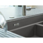 Franke Kubus KNG 120 Granite Undermount 1.5 Bowl Stone Grey Kitchen Sink