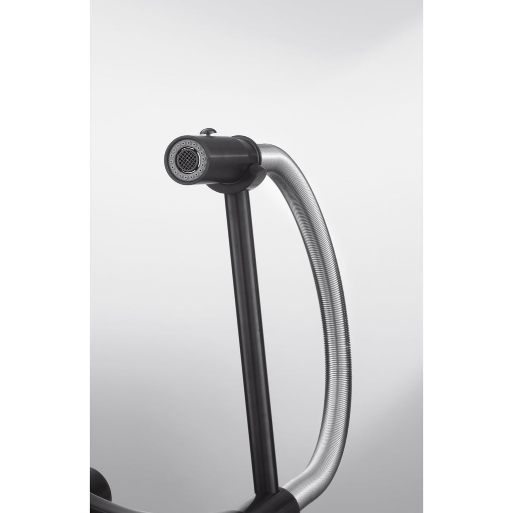 Franke Vital Capsule 3-in-1 Filter Semi-Pro Tap Industrial Black Kitchen