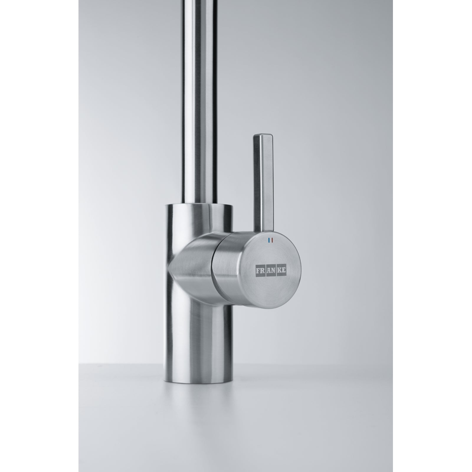 Franke Eos Neo Copper Pull Down Spray Kitchen Tap Stainless Steel J-Spout