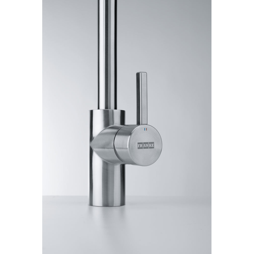 Franke Eos Neo Anthracite Pull Down Spray Kitchen Tap Stainless Steel