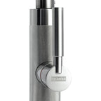 Franke Tessuto Decor Steel Pull Out Nozzle Kitchen Tap Brass J-Spout 455mm