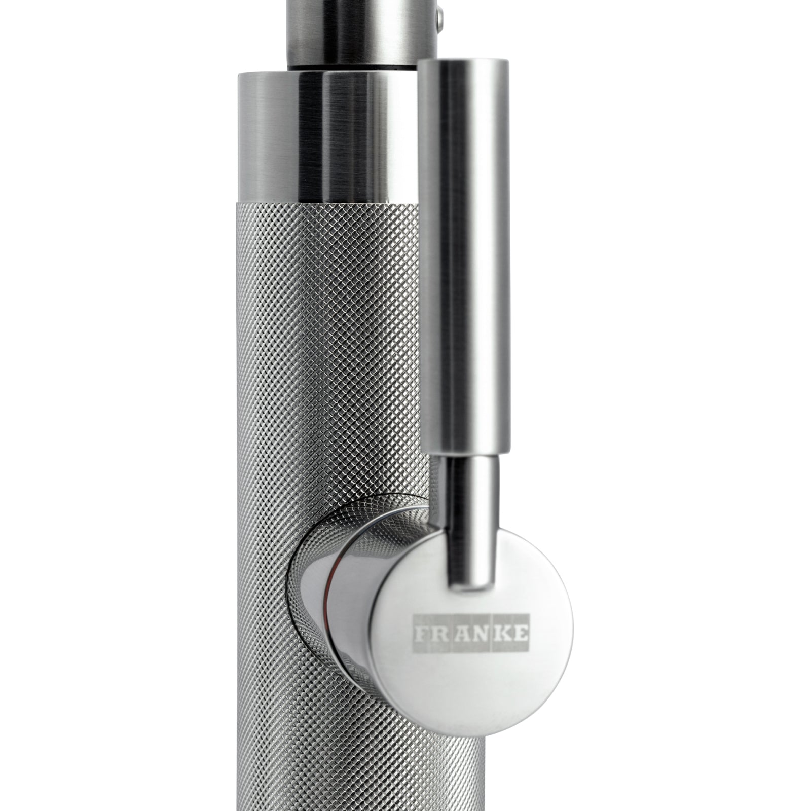 Franke Tessuto Decor Steel Pull Out Nozzle Kitchen Tap Brass J-Spout 455mm
