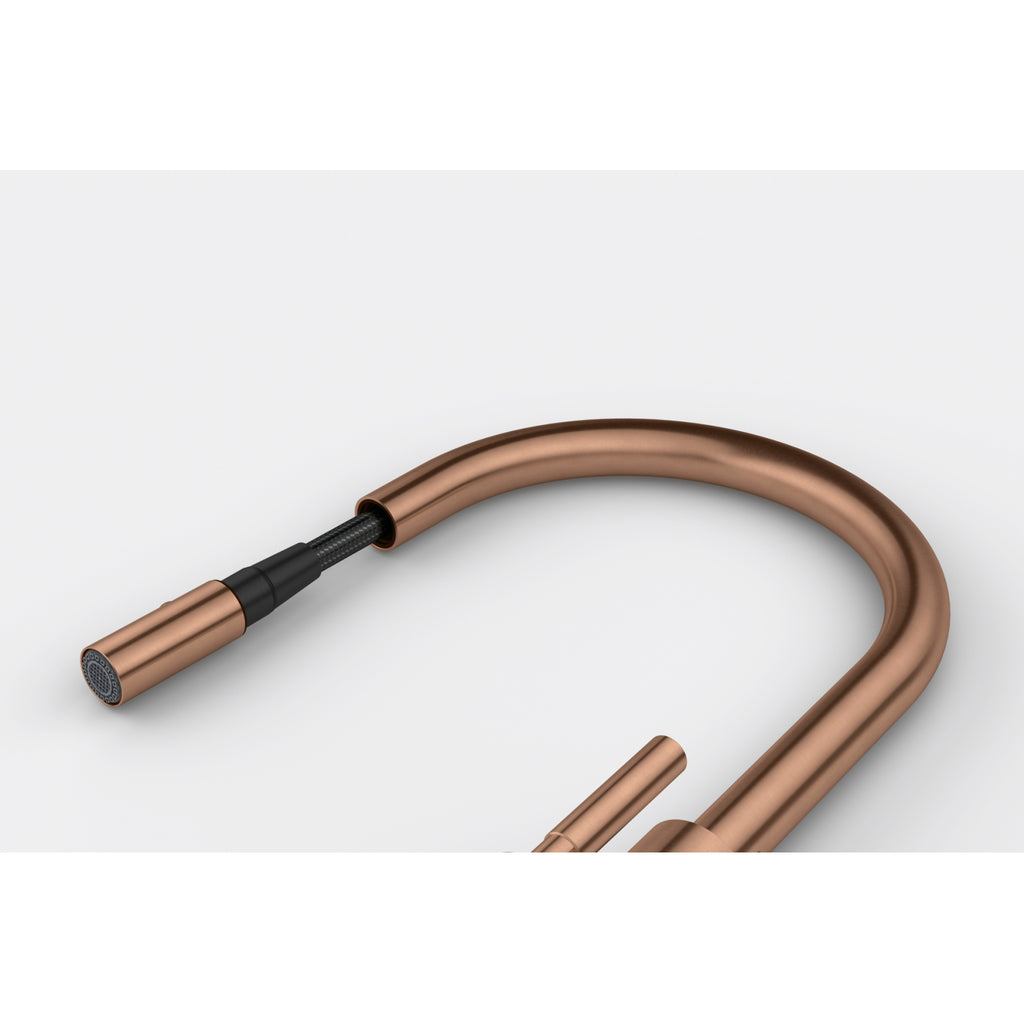 Franke Mythos Masterpiece Copper Pull Down Spray Kitchen Tap 466mm