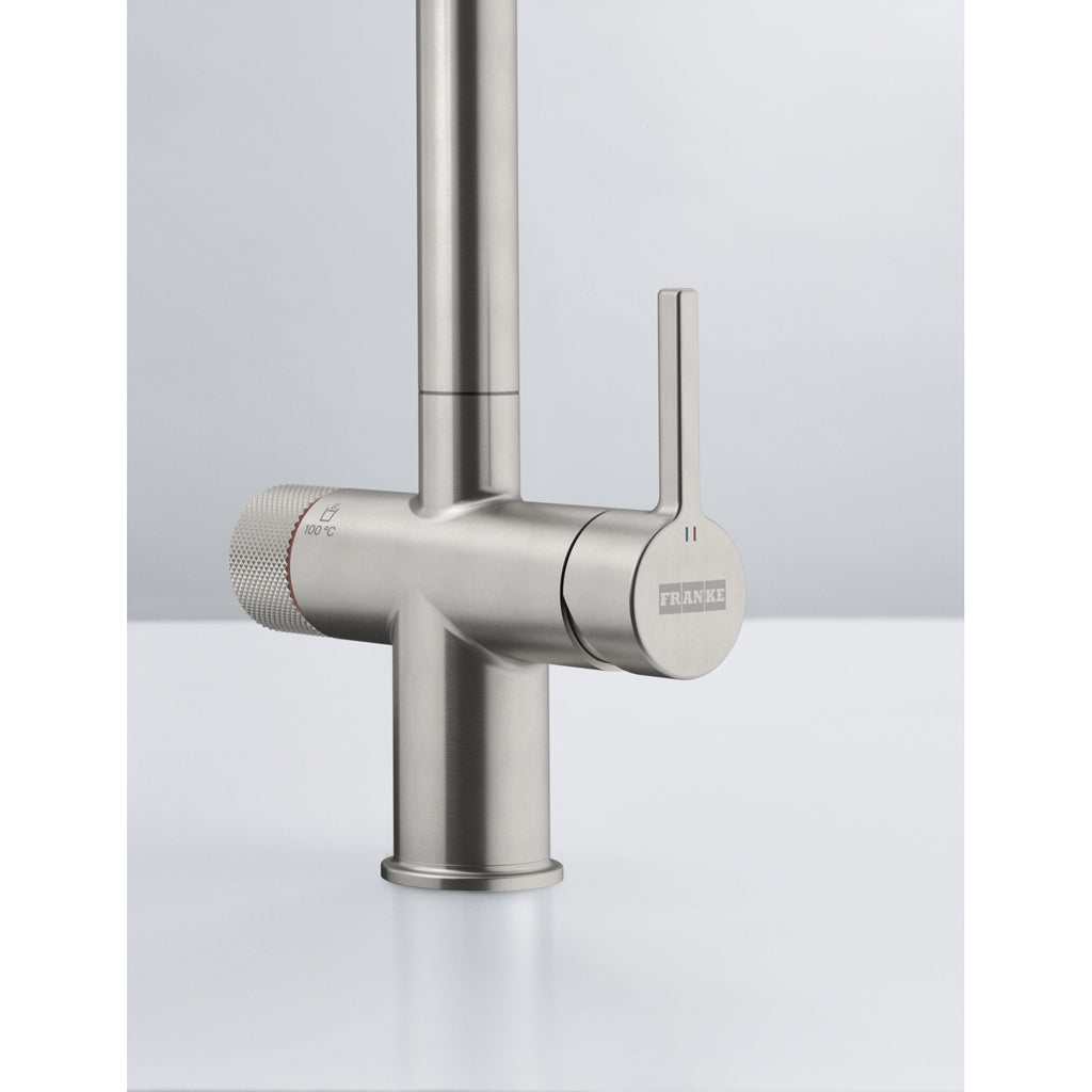 Franke Maris Water Hub 3-in-1 Mechanical Boiling Tap Decor Steel 4L