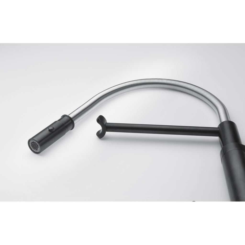 Franke Vital Capsule 3-in-1 Filter Semi-Pro Tap Industrial Black Kitchen