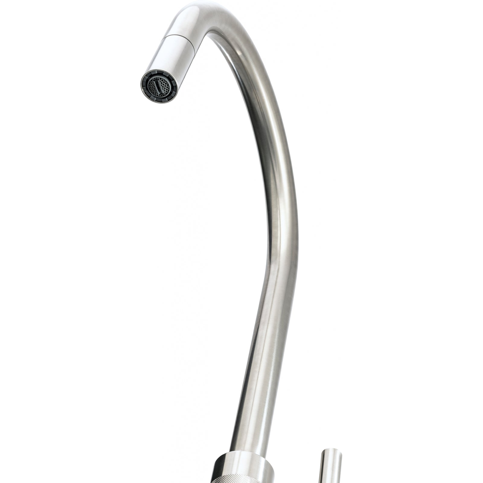 Franke Tessuto Decor Steel Pull Out Nozzle Kitchen Tap Brass J-Spout 455mm