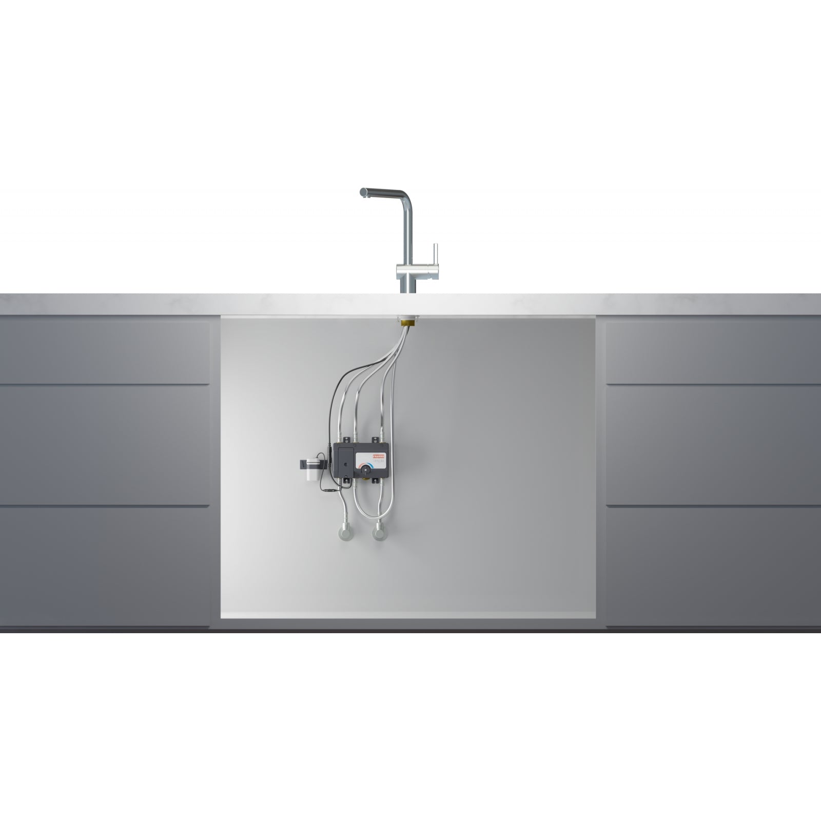 Franke Atlas Neo Sensor Stainless Steel Kitchen Tap L-Spout Swivel 297mm