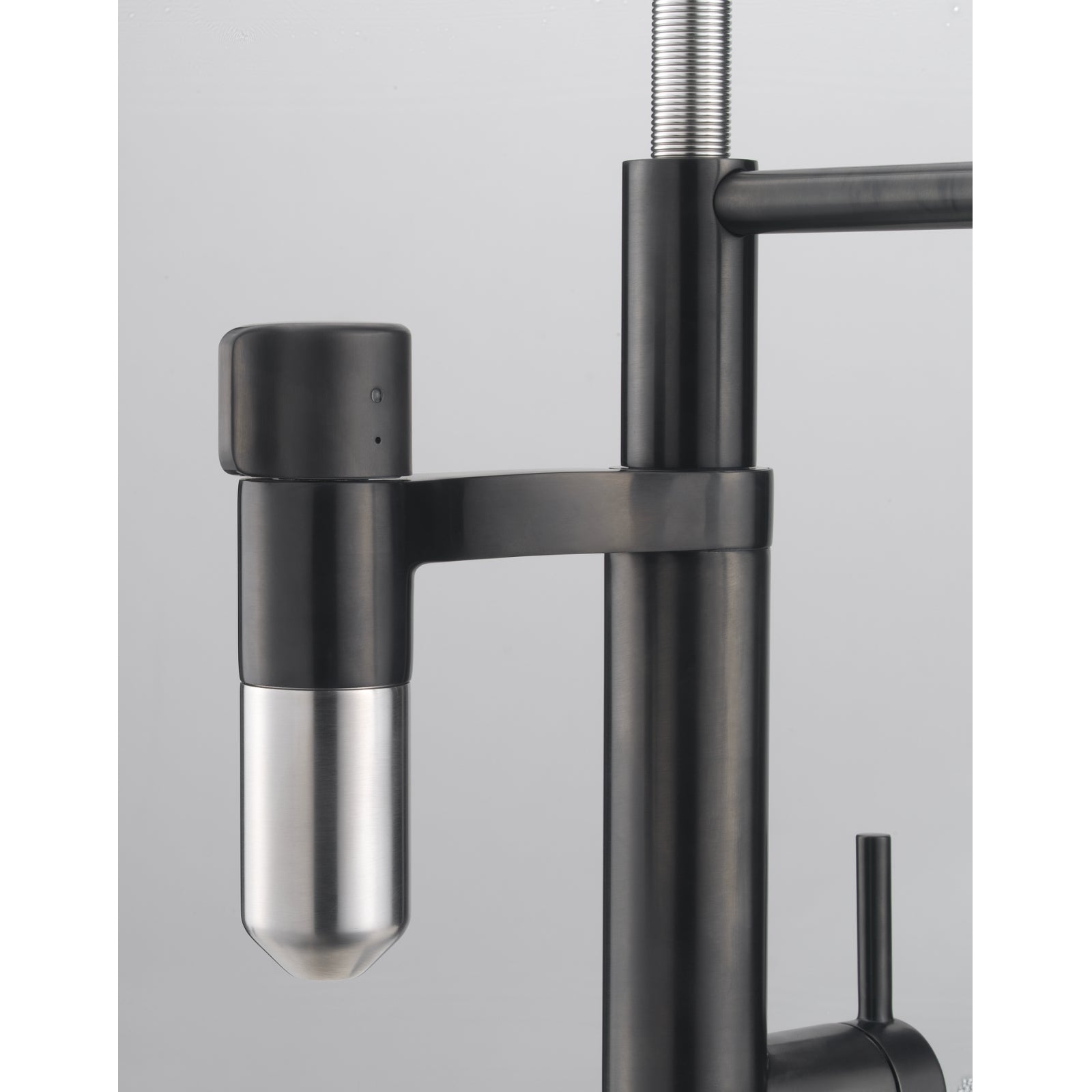 Franke Vital Capsule 3-in-1 Filter Semi-Pro Tap Industrial Black Kitchen