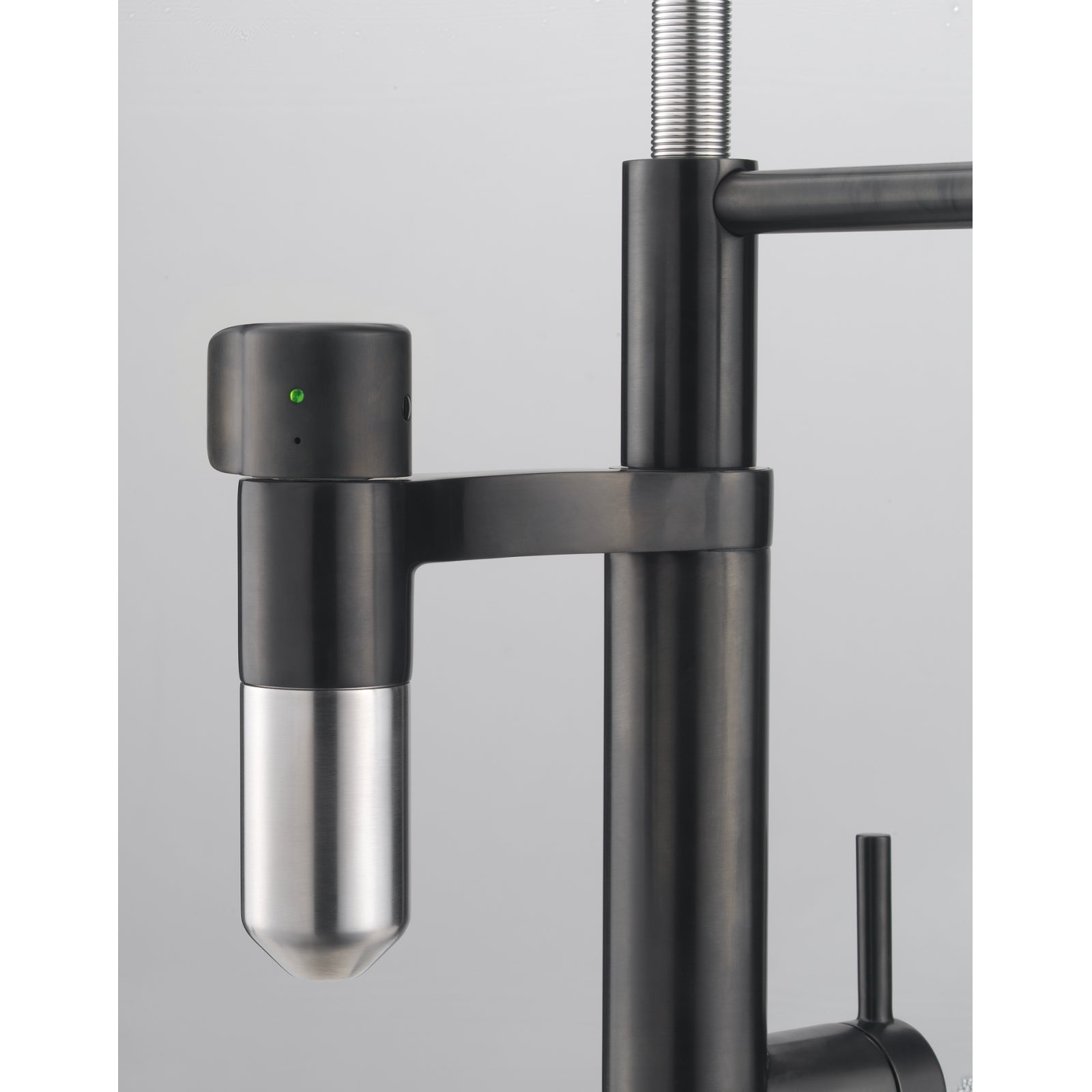 Franke Vital Capsule 3-in-1 Filter Semi-Pro Tap Industrial Black Kitchen