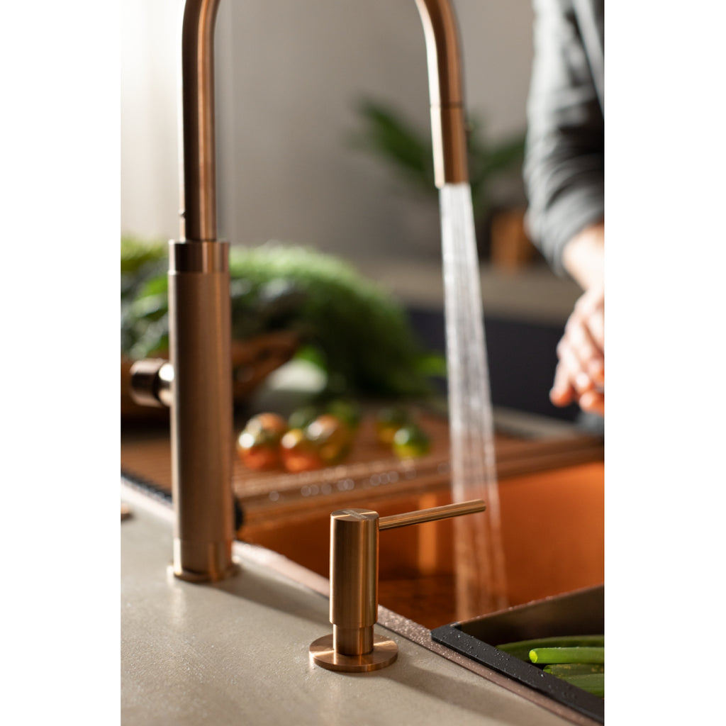Franke Mythos Masterpiece Copper Pull Down Spray Kitchen Tap 466mm