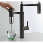Franke Vital Capsule 3-in-1 Filter Semi-Pro Tap Industrial Black Kitchen