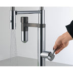 Franke Vital Capsule 3-in-1 Filter Semi-Pro Tap Chrome Gunmetal Kitchen
