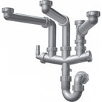 Franke Siphon III Plumbing Kit 3 Bowl Kitchen Sink Waste Trap 112.0083.810