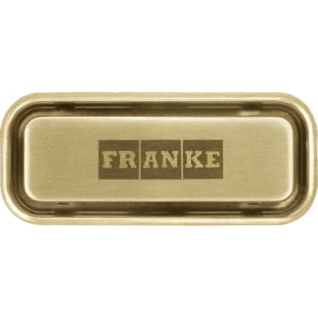 Franke Maris Kubus Overflow Plate Gold Stainless Steel PVD Kitchen Sink