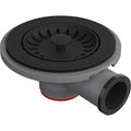 Franke Manual Waste Kit Set 1 Bowl Matt Black Kitchen Sink Strainer Plug
