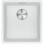 Franke Maris MRG 110-37 Granite Undermount 1 Bowl Polar White Kitchen Sink