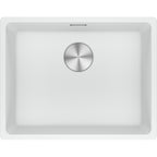 Franke Maris MRG 110-52 Granite Undermount 1 Bowl Polar White Kitchen Sink