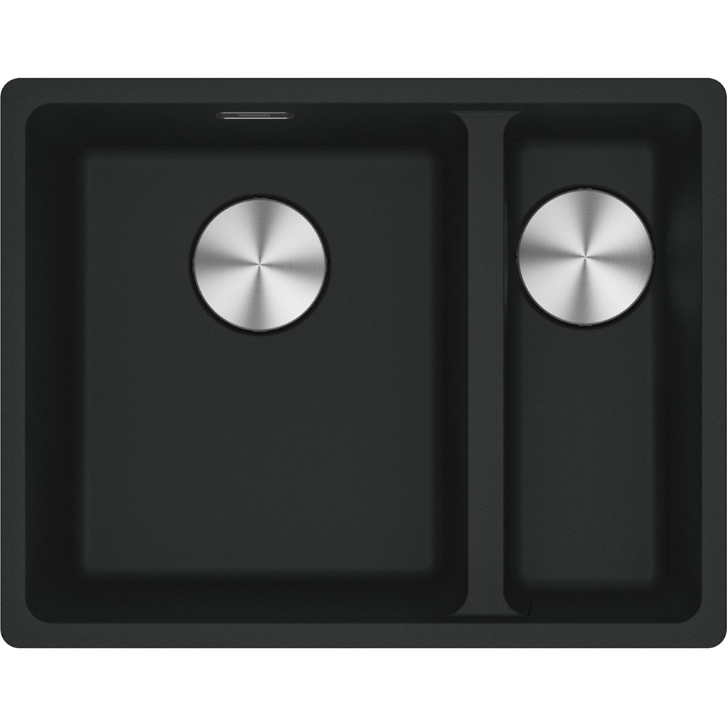 Franke Maris MRG 160 Granite Undermount 1.5 Bowl Matt Black Sink RHSB