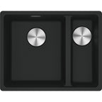 Franke Maris MRG 160 Granite Undermount 1.5 Bowl Matt Black Sink RHSB