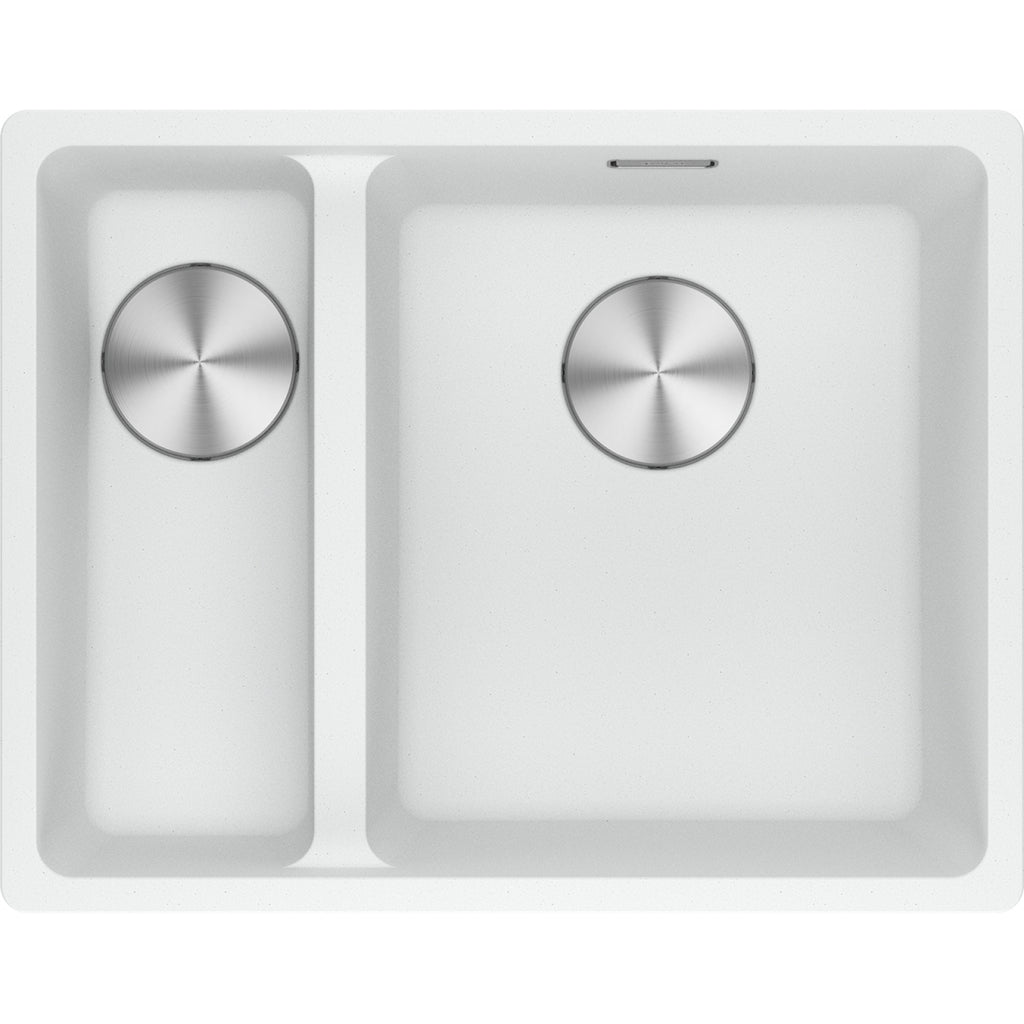 Franke Maris MRG 160 Granite Undermount 1.5 Bowl Polar White Sink LHSB