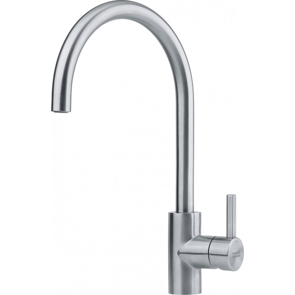 Franke Eos Neo Stainless Steel Single Lever Kitchen Tap J-Spout Swivel