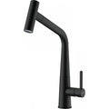 Franke Icon Matt Black Pull Out Spray Kitchen Tap Brass L-Spout 355mm