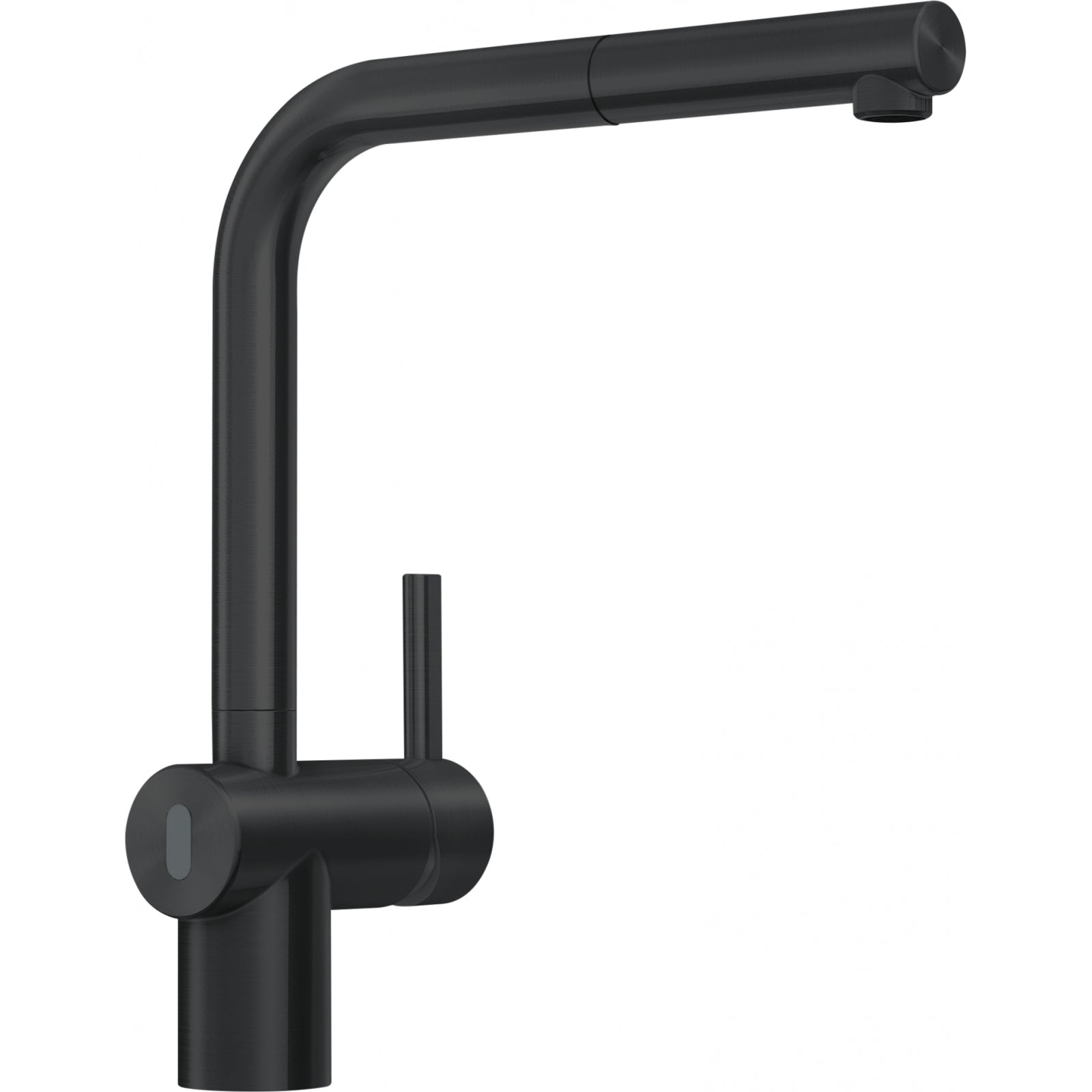 Franke Atlas Neo Sensor Industrial Black Pull Out Kitchen Tap Stainless
