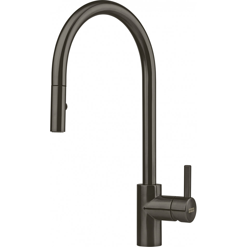 Franke Eos Neo Anthracite Pull Down Spray Kitchen Tap Stainless Steel