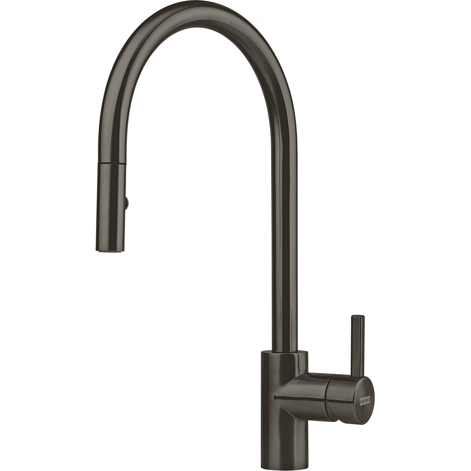 Franke Eos Neo Anthracite Pull Down Spray Kitchen Tap Stainless Steel