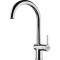 Franke Active Chrome Single Lever Kitchen Tap Brass J-Spout Swivel 388mm