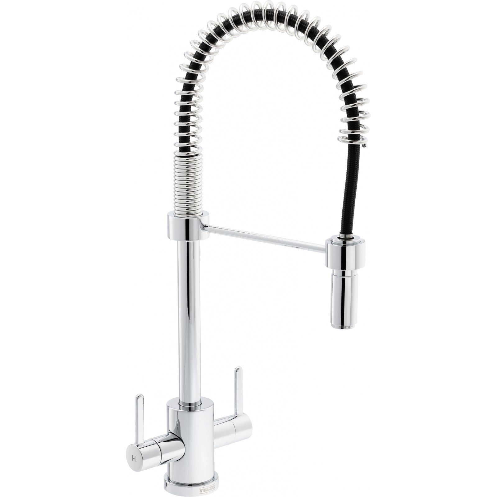 Franke Krios Chrome Semi-Pro Kitchen Tap Brass Dual Lever Pull Out 540mm