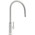 Franke Tessuto Decor Steel Pull Out Nozzle Kitchen Tap Brass J-Spout 455mm