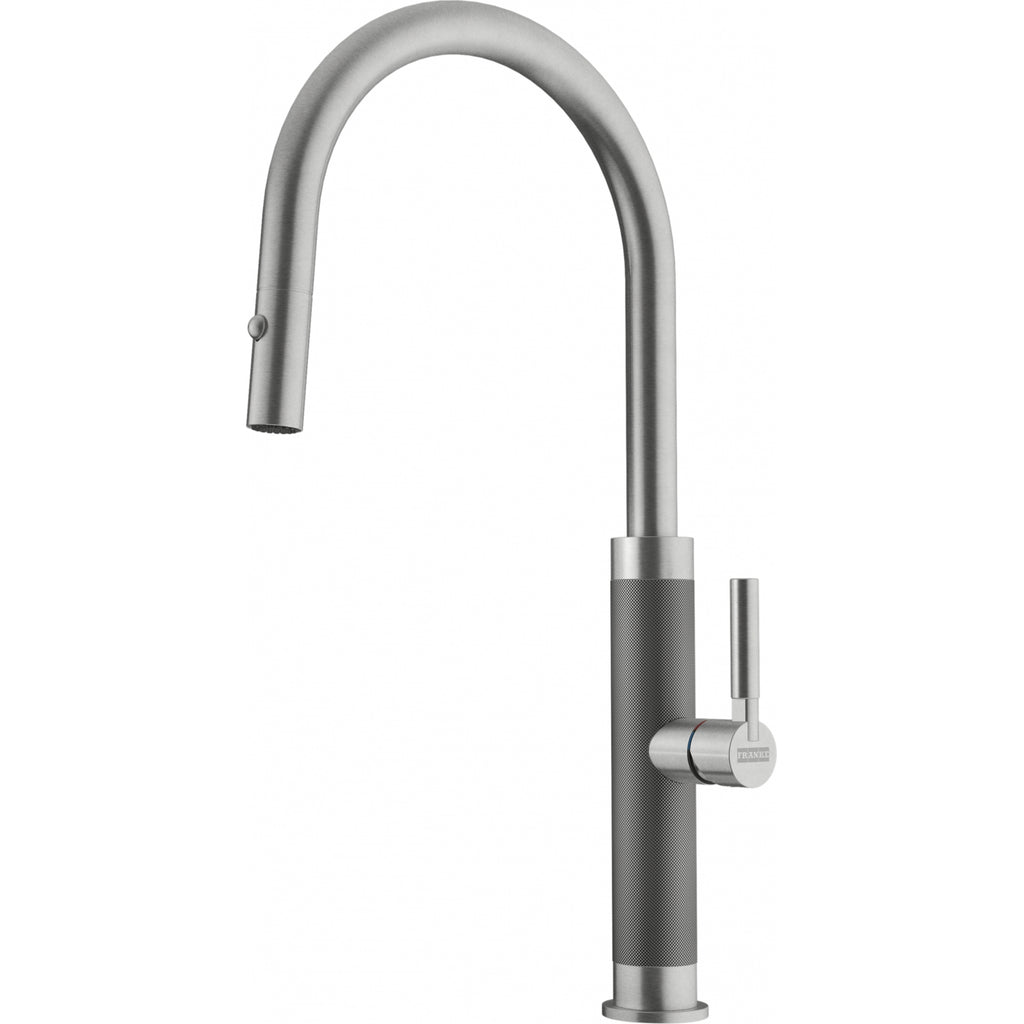 Franke Mythos Masterpiece Stainless Steel Pull Down Spray Kitchen Tap 466mm