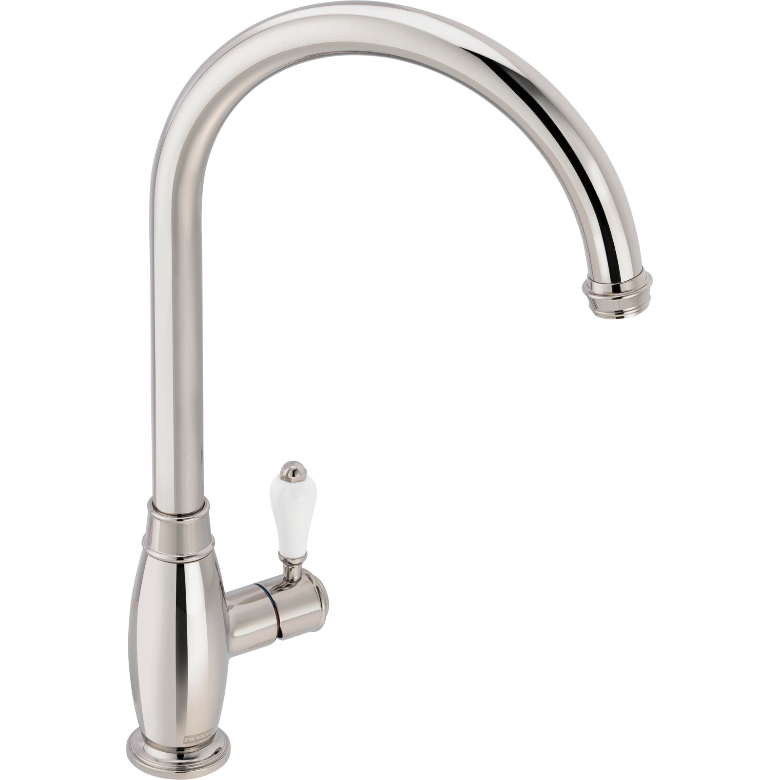Franke Gloriana Classic Polished Nickel Side Lever Kitchen Tap J-Spout
