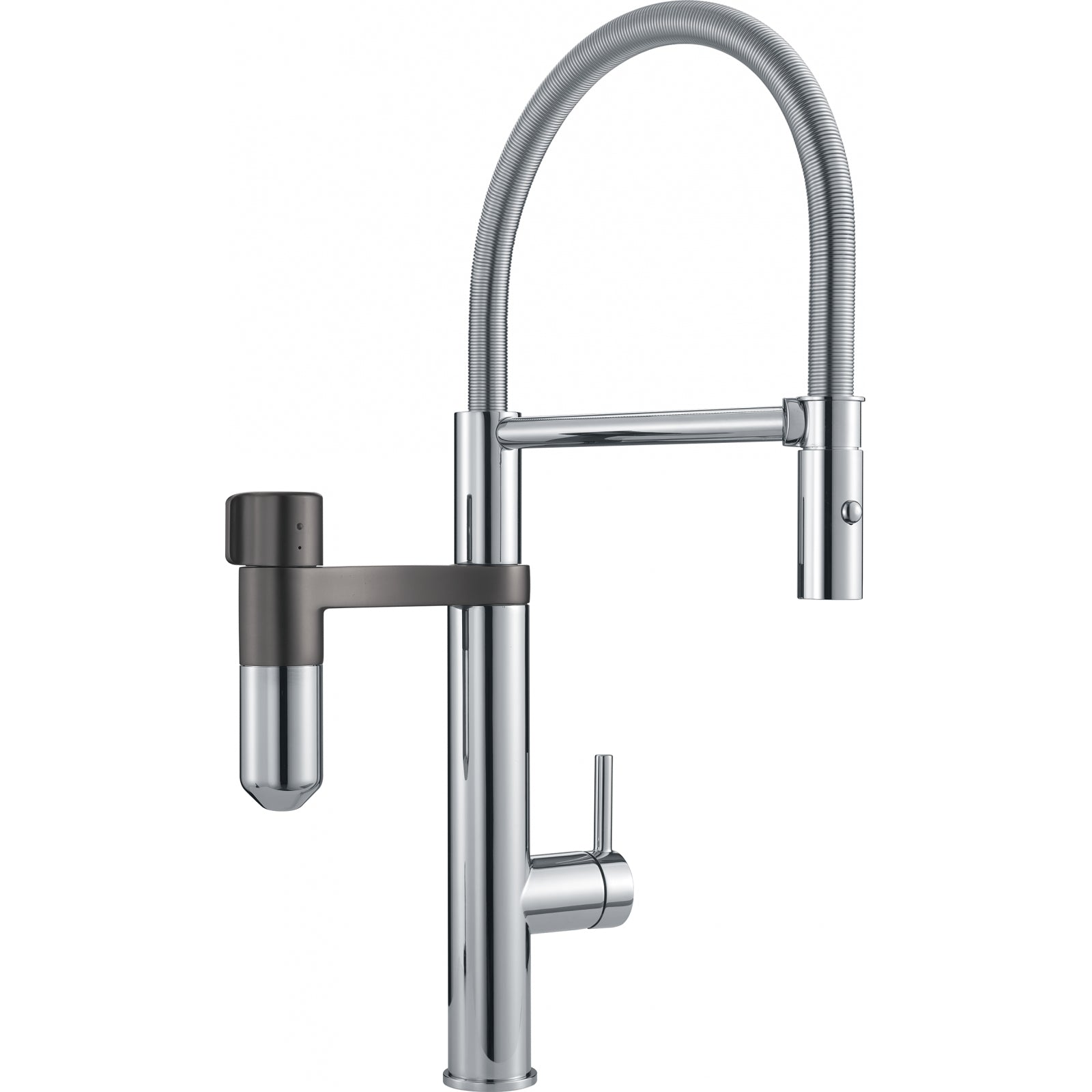 Franke Vital Capsule 3-in-1 Filter Semi-Pro Tap Chrome Gunmetal Kitchen