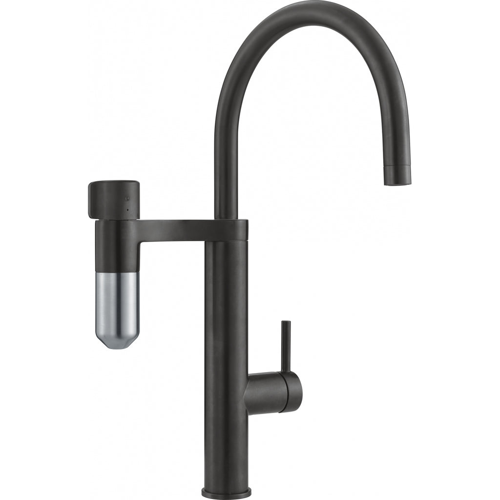 Franke Vital Capsule 3-in-1 Filter Tap Industrial Black Brass Kitchen