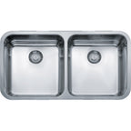 Franke Largo LAX 120 Undermount 2 Bowl Stainless Steel Kitchen Sink
