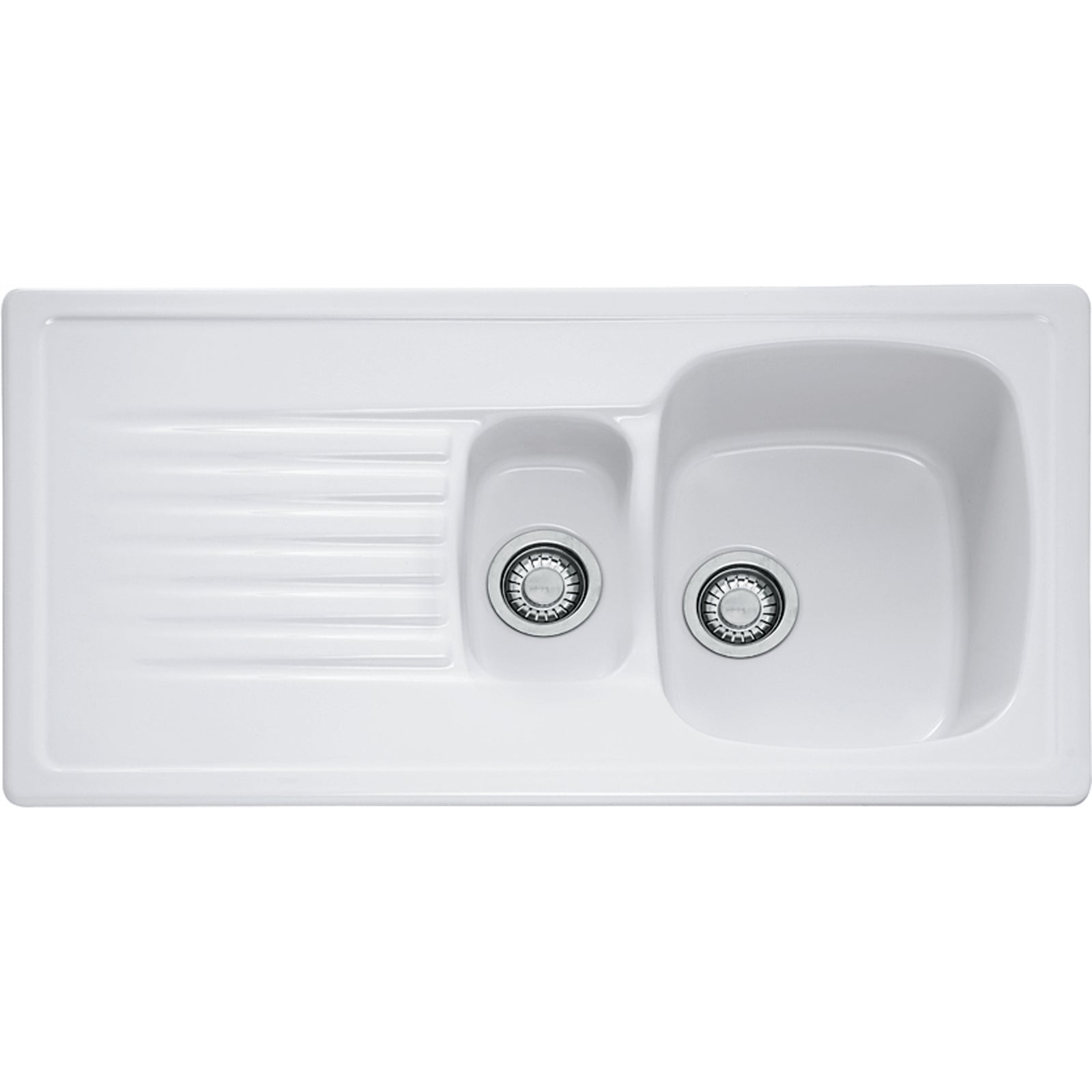 Franke Elba ELK 651 Ceramic 1.5 Bowl White Kitchen Sink 990x500mm Inset