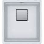 Franke Kubus KNG 110-37 Granite Undermount 1 Bowl Polar White Kitchen Sink