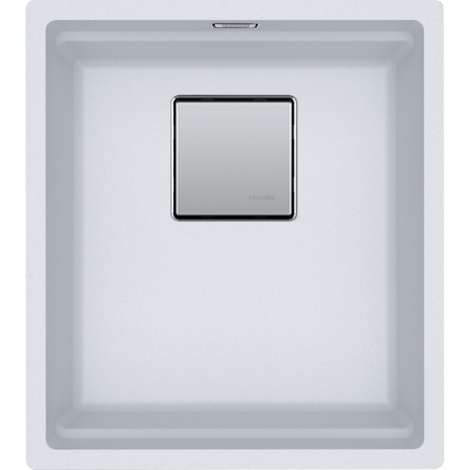 Franke Kubus KNG 110-37 Granite Undermount 1 Bowl Polar White Kitchen Sink